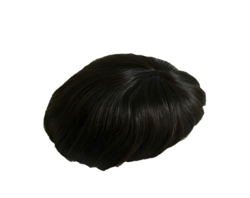 OCT Swiss Lace Men Toupee with 100% Human Hair PU Skin around Back and Side