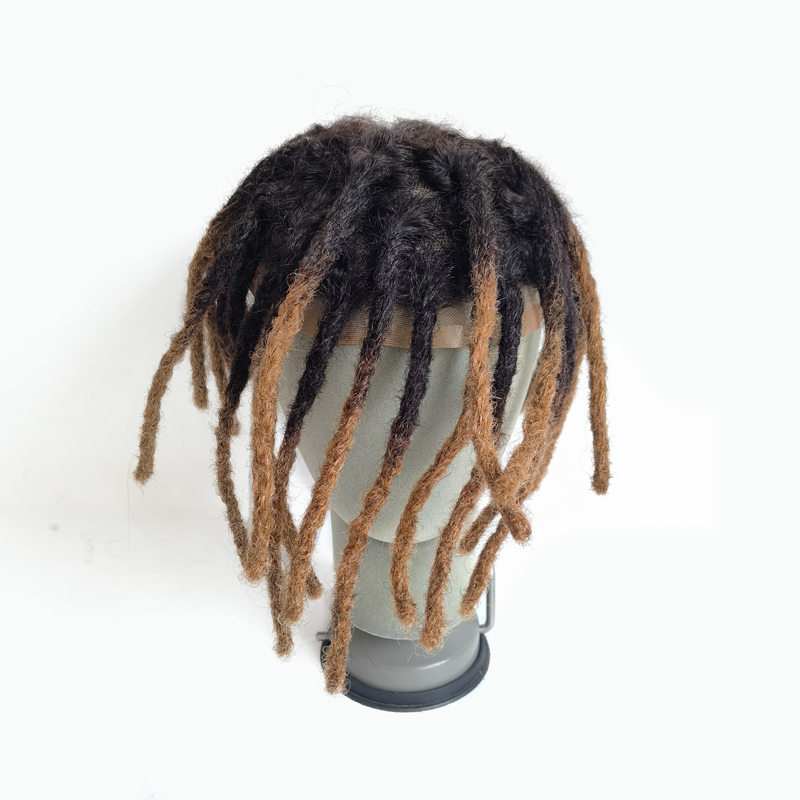 Ombre Dreadlocks Men Hairpiece Toupee