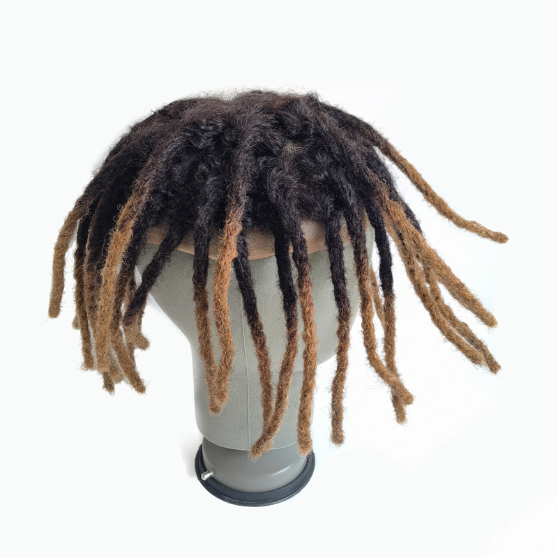 Ombre Dreadlocks Men Hairpiece Toupee